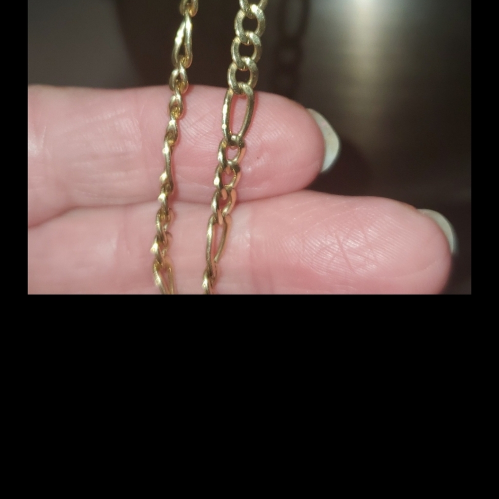 10K GOLD  Crusifix Pendant Black Onyx Gold - Picture 4 of 8